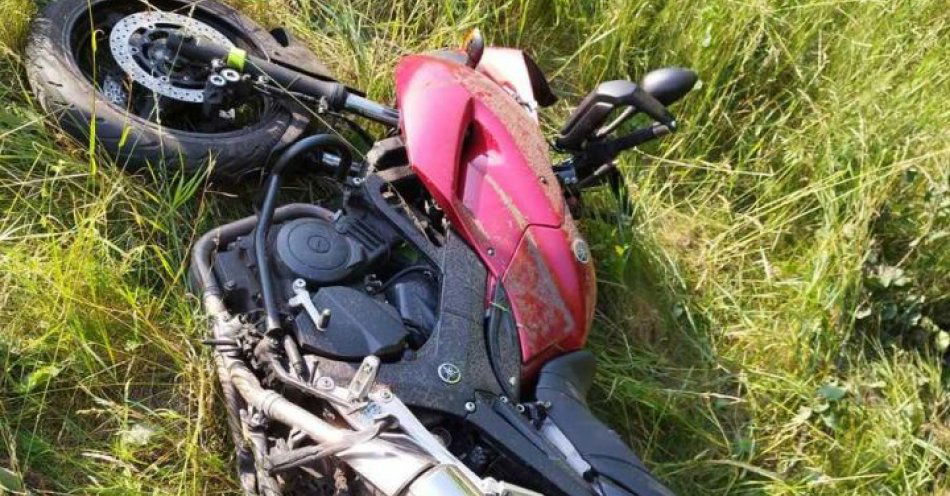 zdjęcie: Tragiczny wypadek z udziałem motocyklisty / fot. KPP Tomaszów Lubelski