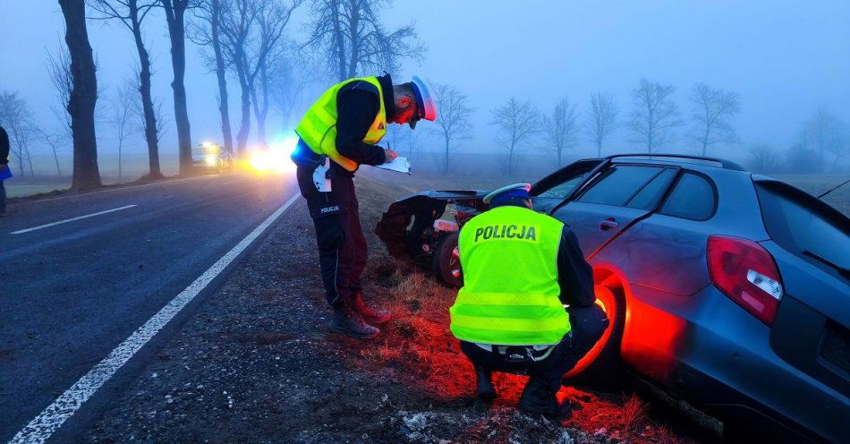 zdjęcie: Śmiertelny wypadek drogowy na drodze wojewódzkiej nr 241 / fot. KPP w Tucholi