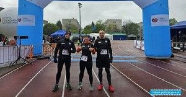 Policyjni maratończycy pobiegli w III Att Run Fun- półmaratonie polkowickim na dystansie 10 km