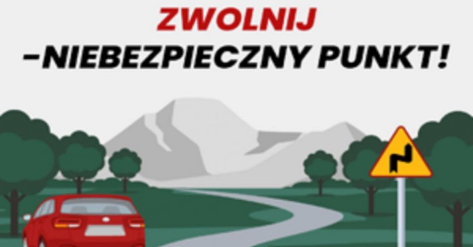 zdjęcie: Zwolnij - niebezpieczny punkt - przedłużenie działań / fot. KPP w Nakle nad Notecią