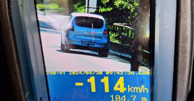 Grójec Wielki - Pędził 114 km/h w terenie zabudowanym