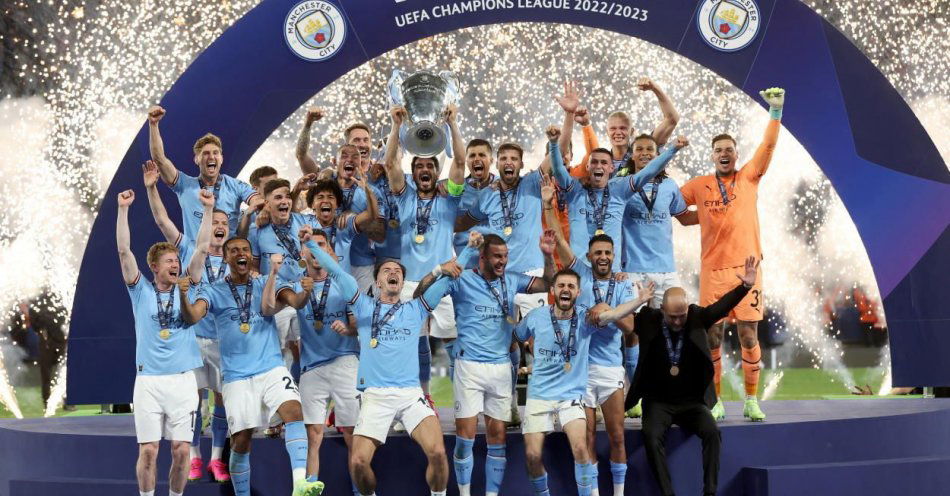 zdjęcie: Piłkarska LM - historyczny triumf Manchesteru City / fot. PAP