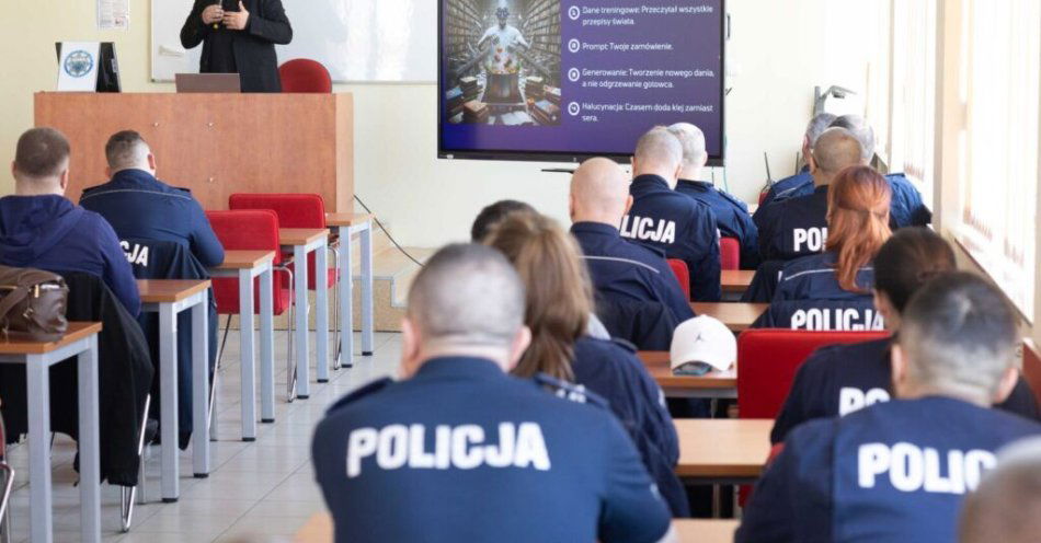 zdjęcie: Policja w Przemyślu o szansach i zagrożeniach sztucznej inteligencji / fot. KMP w Przemyślu