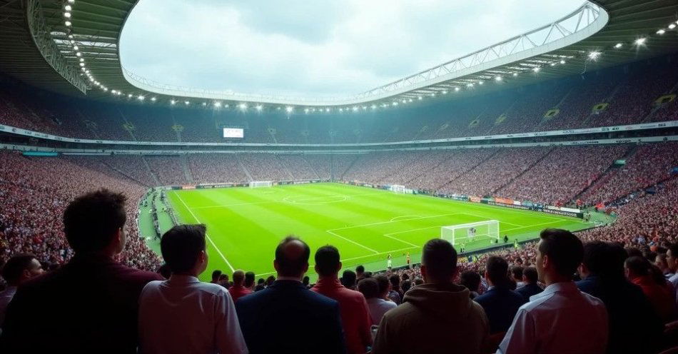 zdjęcie: Lechia Zielona Góra - sportowa stolica Lubuskiego / Stadion piłkarski, mieszkańcy na trybunach, atmosfera meczu /TMAI