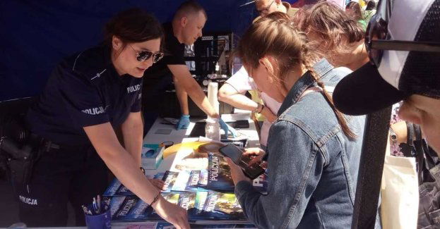 Policjanci na Dniach Torunia
