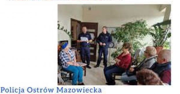 Małkińscy dzielnicowi z kolejną wizytą u seniorów