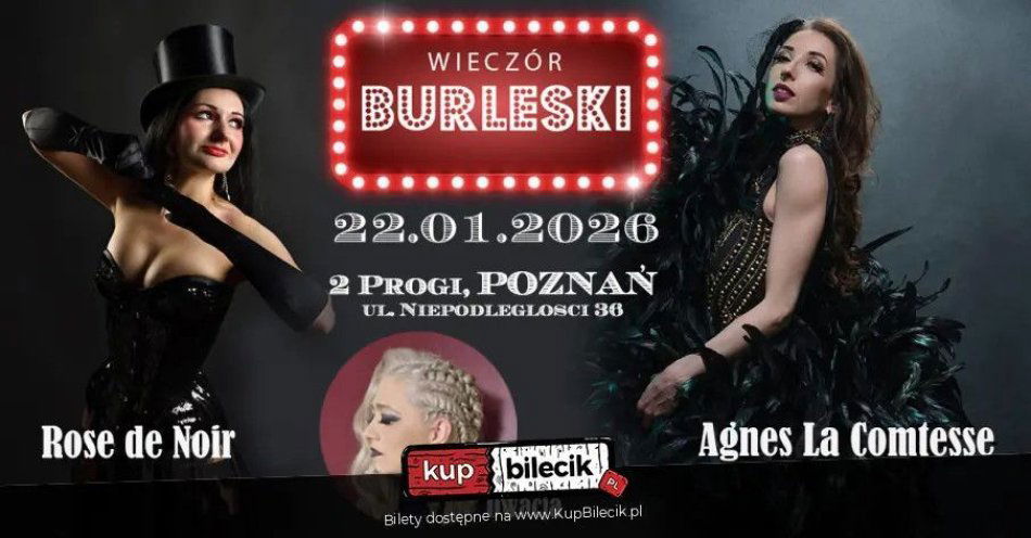 zdjęcie: Burleska by Rose de Noir w klubie 2progi / kupbilecik24.pl / Burleska by Rose de Noir w klubie 2progi