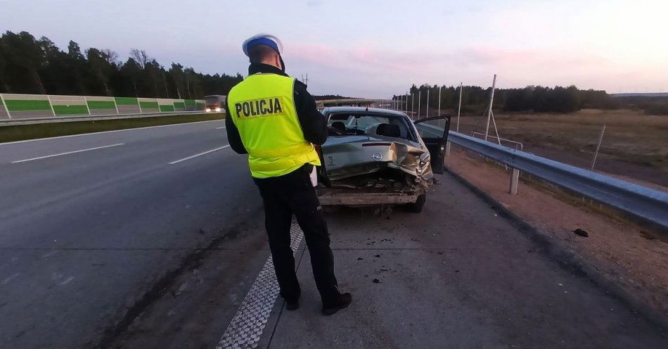 zdjęcie: Śmiertelny wypadek na autostradzie a1 / fot. KPP w Radomsku