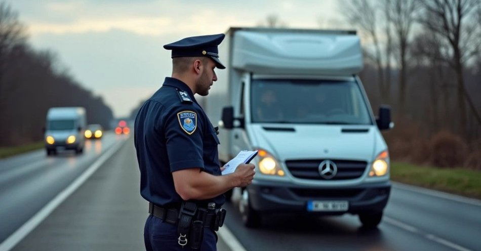 zdjęcie: Kurier pod kontrolą na drogach powiatu giżyckiego / TM/ przykładowa ilustracja