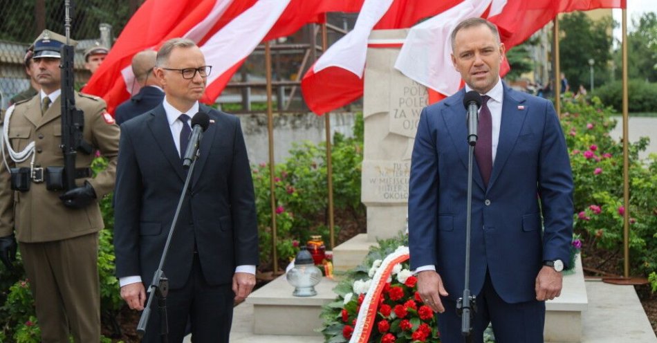 zdjęcie: Prezydent Andrzej Duda i prezydent elekt Karol Nawrocki upamiętnili ofiary Rzezi Woli / fot. PAP