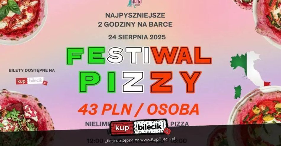 zdjęcie: Festiwal różowej pizzy na barce / kupbilecik24.pl / Festiwal różowej pizzy na barce