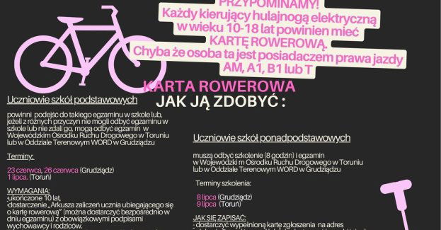 Dodatkowa szansa na zdobycie karty rowerowej