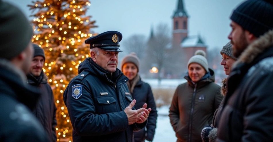 zdjęcie: Świąteczne życzenia Komendanta Policji w Mrągowie / TM/ przykładowa ilustracja