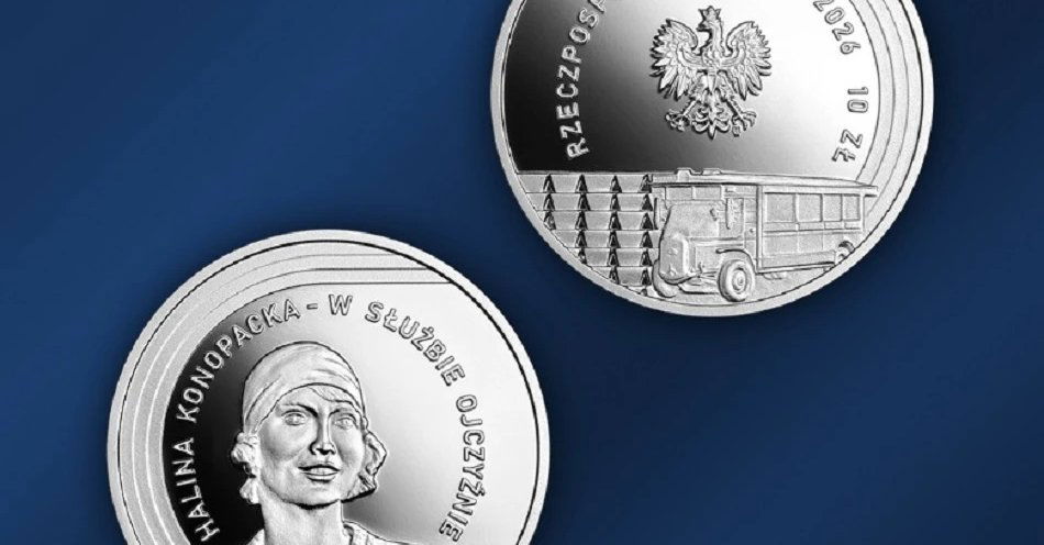 Nowe monety kolekcjonerskie NBP: Halina Konopacka - w służbie Ojczyźnie
