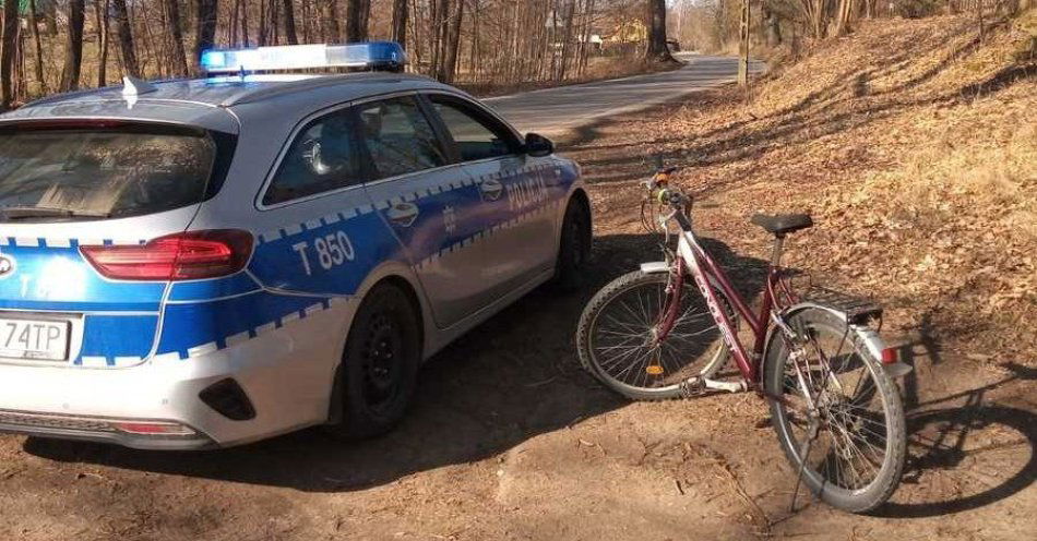 zdjęcie: Policjanci zatrzymali pijanego rowerzystę / fot. KPP w Gołdapi