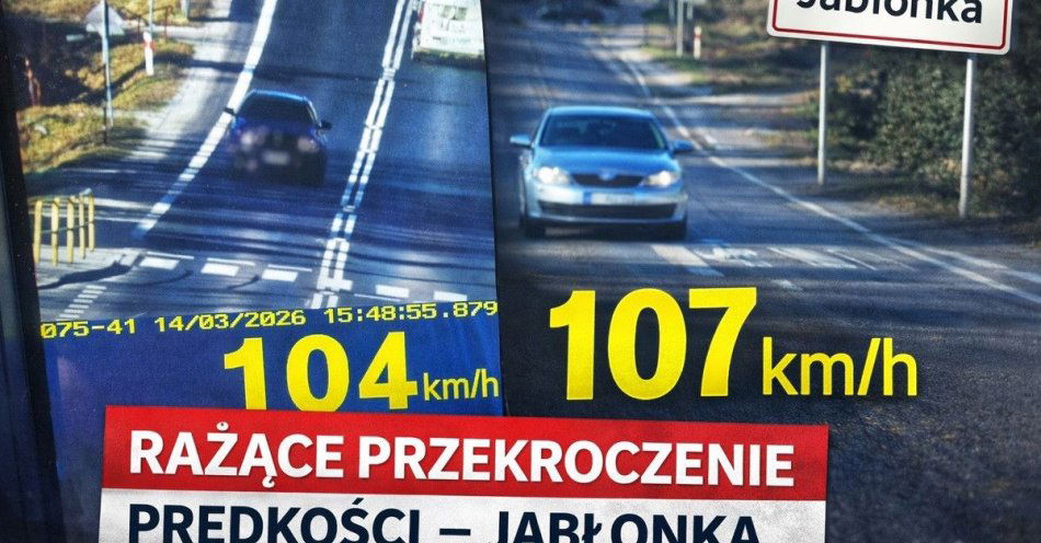 zdjęcie: Dwóch kierowców straciło prawo jazdy po pomiarach w Jabłonce / fot. KMP w Nowym Targu