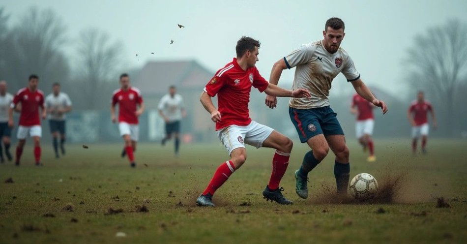 zdjęcie: GKS Grodków nieugięty w Klasa A — lider walczy o awans / Amatorski mecz piłkarski w Grodkowie — GKS Grodków w akcji podczas rozgrywek Klasa A grupy II