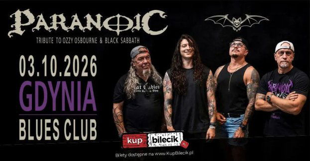 Paranoic Tribute to Ozzy Osbourne & Black Sabbath w Gdyni