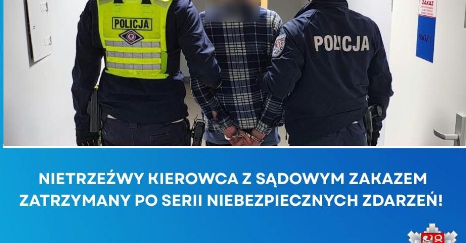zdjęcie: Nietrzeźwy kierowca z zakazem zatrzymany po serii zdarzeń / fot. KPP Czarnków Nietrzeźwy kierowca z zakazem prowadzenia pojazdów zatrzymany po serii niebezpiecznych zdarzeń