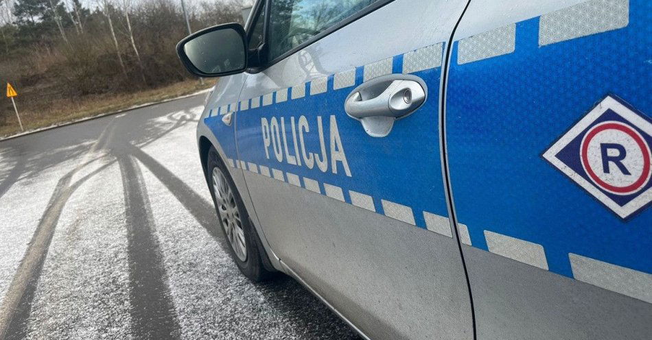 zdjęcie: Gołoledź na drogach Uważajmy na śliską nawierzchnię / fot. KPP Żagań