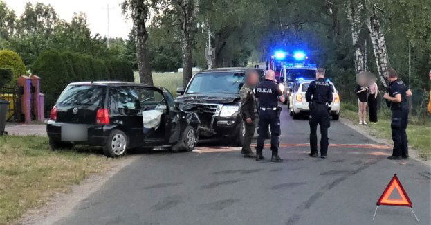 Zderzenie dwóch pojazdów. Kierująca przestraszyła się pająka.