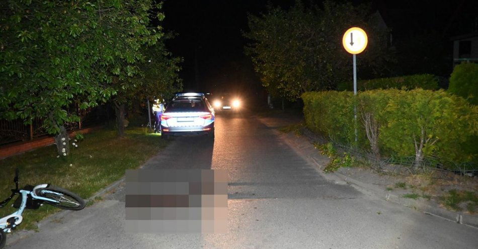 zdjęcie: Wypadek z udziałem rowerzystki / fot. KMP Chełm