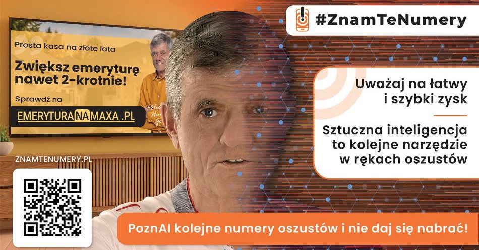 zdjęcie: Znany aktor Henryk Gołębiewski ofiarą scamu - kolejna odsłona kampanii społecznej #ZnamTeNumery pomaga seniorom rozpoznać nowe rodzaje oszustw w sieci / 1. TV Puls