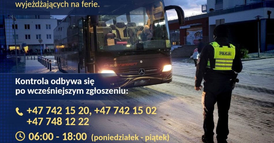 zdjęcie: Policja zapowiada kontrole autokarów przed feriami / fot. KMP w Gdyni
