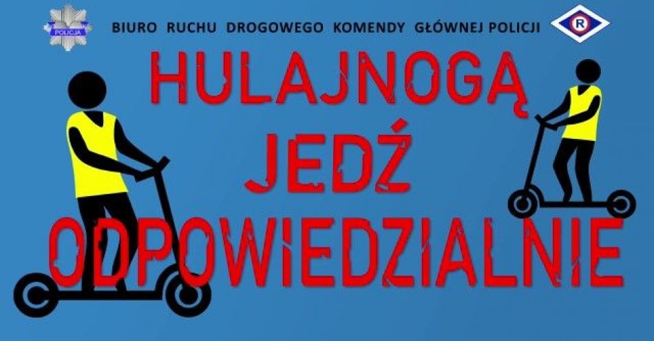 zdjęcie: Hulajnoga elektryczna - kilka zasad bezpieczeństwa / fot. KPP Łuków