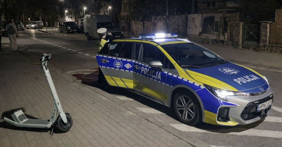 zdjęcie: Nietrzeźwa na hulajnodze ukarana mandatem 2500 zł / fot. KMP w Sopocie