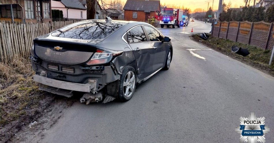 zdjęcie: Wypadek w Smagowie. Dwumiesięczne dziecko trafiło do szpitala / fot. KPP w Przysusze