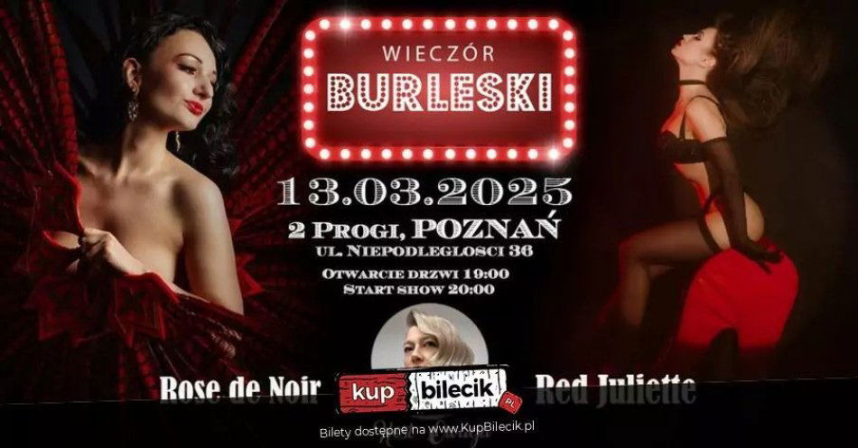 zdjęcie: Burleska by Rose de Noir w klubie 2progi / kupbilecik24.pl / Burleska by Rose de Noir w klubie 2progi