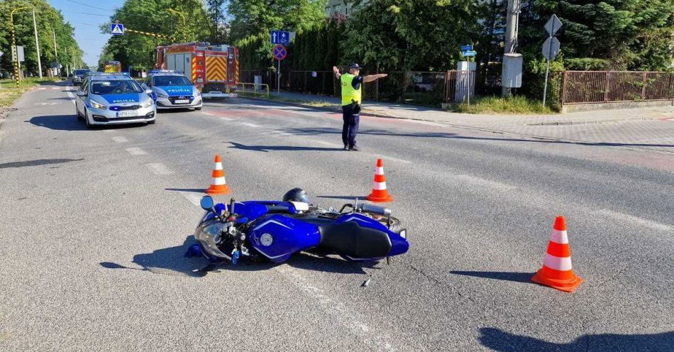 zdjęcie: Zderzenie osobówki i motoroweru w Garwolinie. Kierowco, zwracaj uwagę na motocyklistów! / fot. KPP w Garwolinie