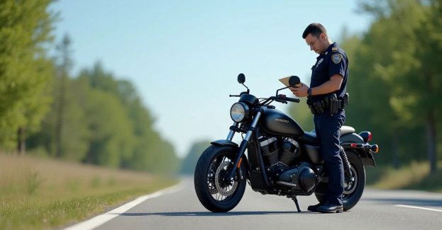 Młody mieszkaniec gminy zatrzymany na motocyklu bez uprawnień