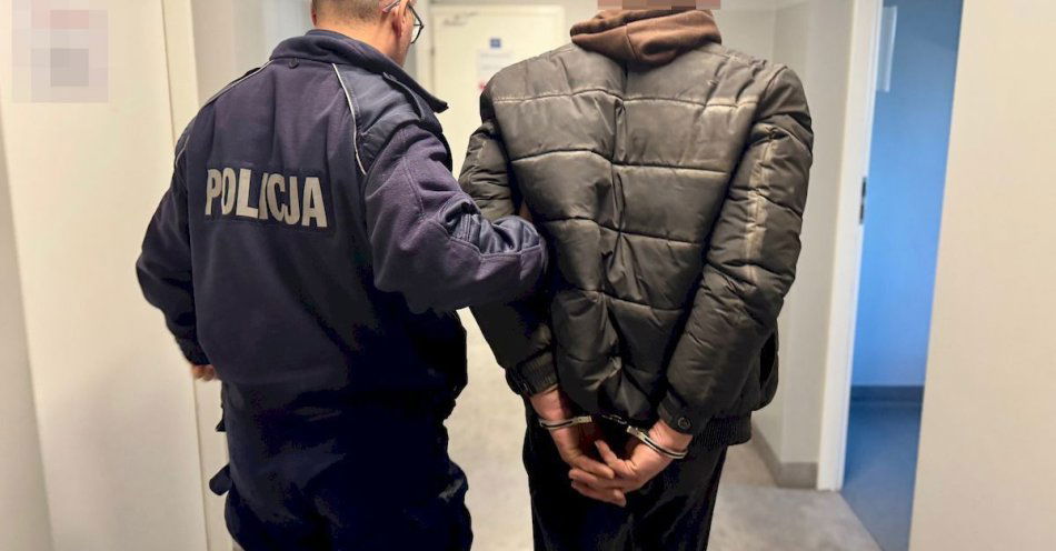 zdjęcie: Zatrzymany na gorącym uczynku przy wycinaniu katalizatorów / fot. KMP w Słupsku