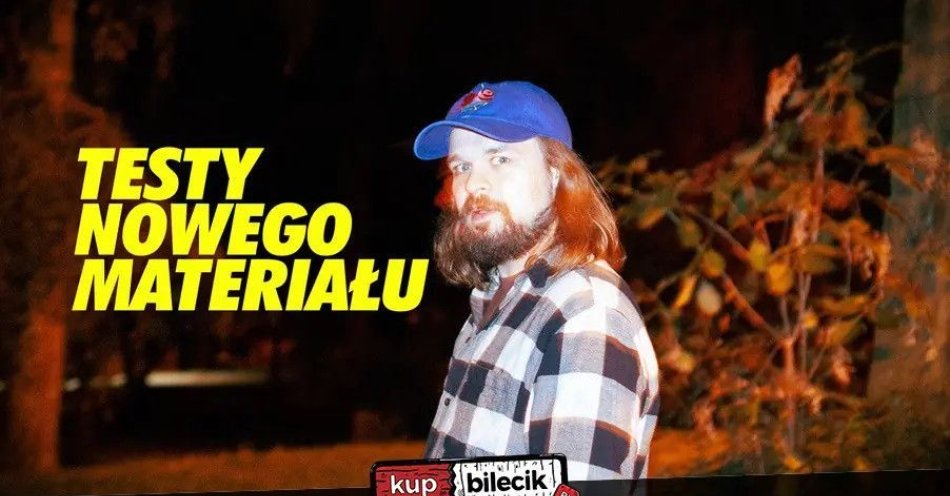 zdjęcie: Bartek Walos i goście: Testy nowych żartów / kupbilecik24.pl / Bartek Walos i goście: Testy nowych żartów