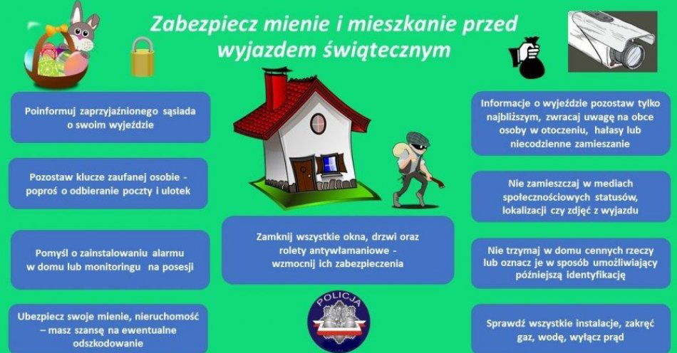 zdjęcie: O czym warto pamiętać, żeby spokojnie spędzić Święta Wielkanocne / fot. KPP Oborniki