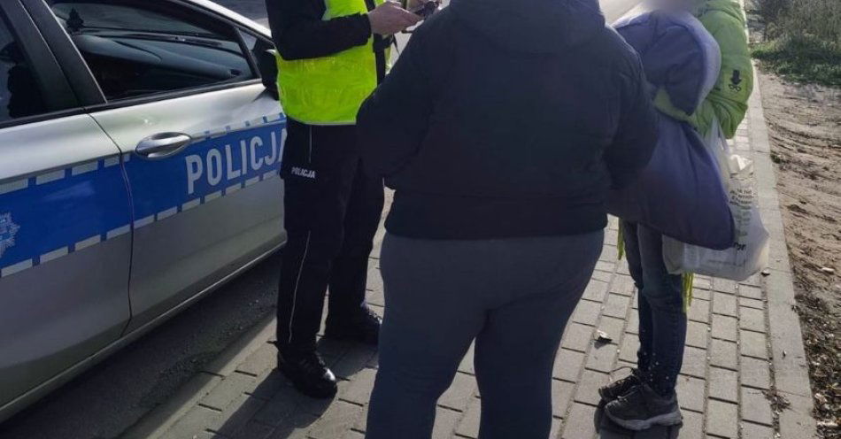 zdjęcie: Mogilno kontroluje bezpieczeństwo pieszych / fot. KPP Mogilno