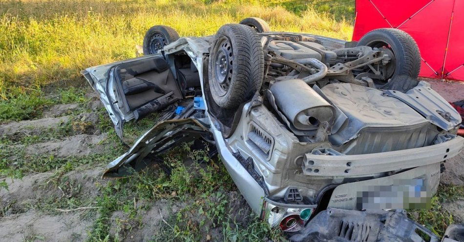 zdjęcie: Tragiczny wypadek w miejscowości Kwasówka / fot. KMP Biała Podlaska