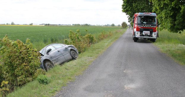 Kierował po alkoholu i wjechał do rowu