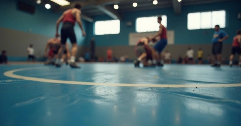 zdjęcie: Mistrzostwa Polski w zapasach w Bielawie. Młodzi zapaśnicy rywalizowali o medale