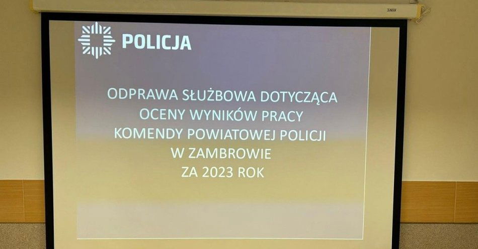 zdjęcie: Podsumowaliśmy miniony rok / fot. KPP Zambrów