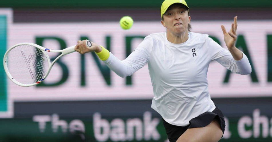 zdjęcie: Turniej WTA w Indian Wells - Świątek nie dała szans Jastremskiej / fot. PAP