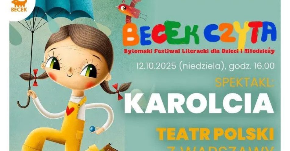 zdjęcie: Becek czyta: Karolcia - Spektakl Teatru Polskiego z Warszawy / kupbilecik24.pl / BECEK CZYTA: KAROLCIA - SPEKTAKL TEATRU POLSKIEGO Z WARSZAWY