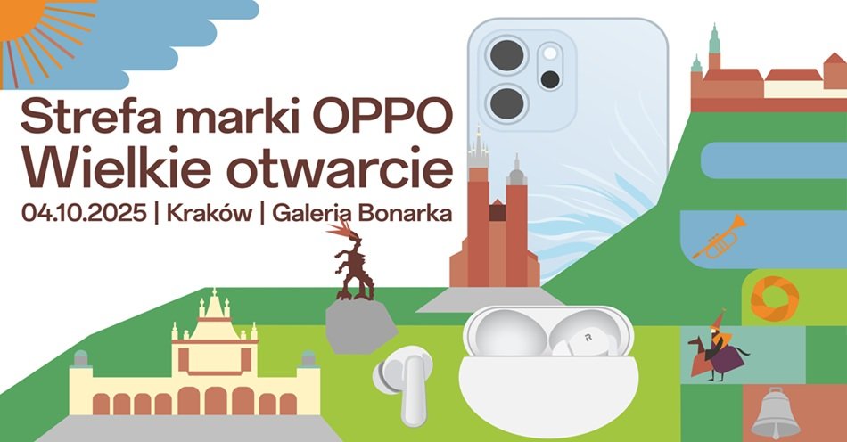 zdjęcie: Pierwsza w Europie strefa marki OPPO Experience Zone otwiera się w Krakowie - na start promocje, nagrody i atrakcje dla odwiedzających / fot. nadesłane