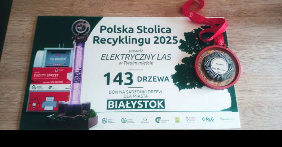 zdjęcie: Białystok nagrodzony za zbiórkę elektroodpadów / fot. nadesłane