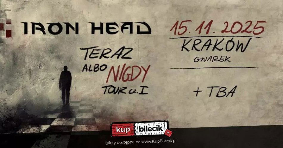 zdjęcie: Iron Head | Kraków Teraz albo Nigdy Tour / kupbilecik24.pl / Iron Head | Kraków | Teraz albo Nigdy Tour