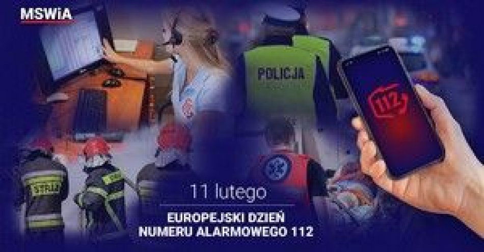 zdjęcie: Europejski dzień numeru alarmowego 112 / fot. KPP w Tomaszowie Mazowieckim