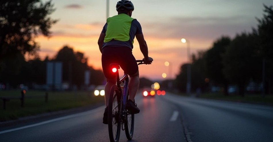zdjęcie: Światła na rowerze ratują życie i zwiększają bezpieczeństwo / TM/ przykładowa ilustracja