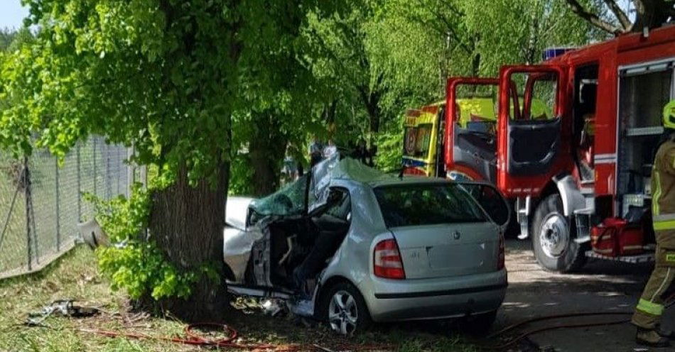 zdjęcie: Tragiczny wypadek w Chrzczance Folwark / fot. KPP w Wyszkowie